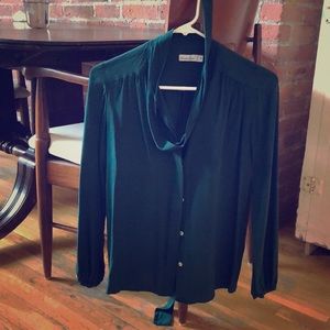 Steven Alan Green Silk Blouse